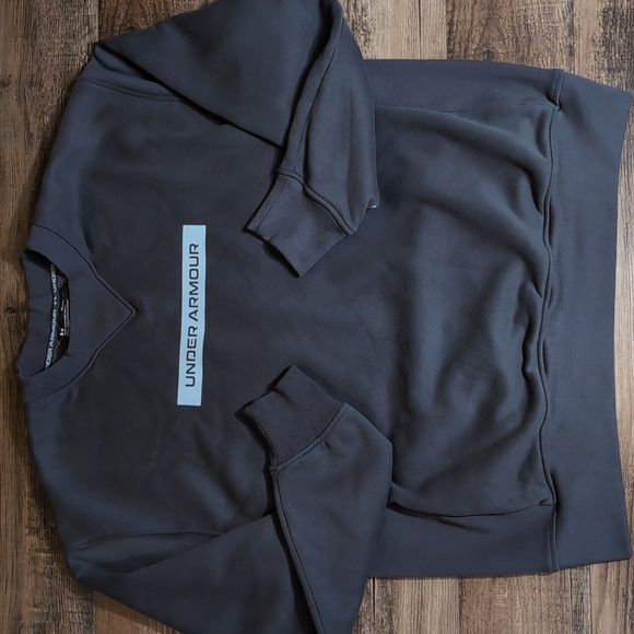 Under Armour Sweatshirt UA DNA CREW Fleece Lined Size XL In Concrete Gray - Picture 2 of 12